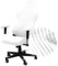 Highdi Funda para Silla de Gaming Juego, Jacquard Elástica Funda para Silla Oficina de Ordenador para Gaming Chair Silla Oficina Giratoria, Antideslizante Antirasguños (Blanco)
