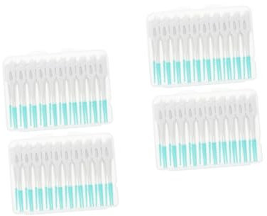 Beavorty 160 Pz spazzolino gengivale rosa manico del spazzolino portatile scovolini dentali stuzzicadenti scovolino strumenti per l'igiene orale