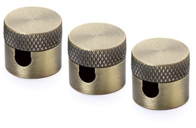 ORION LIGHTSTYLE Wand- und Deckenpin, 3 Stück, (Ø 19 mm), Höhe 18 mm, Kabelhalter als Deckenbefestigung für Textilkabel, Patina Antik