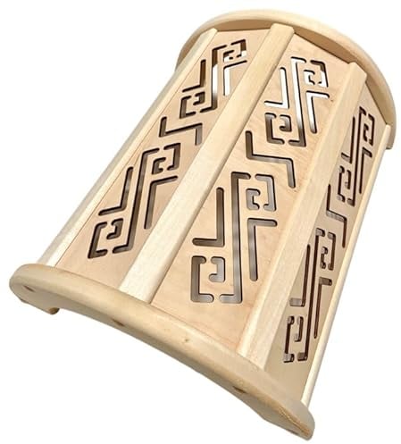 Vitau Sauna Lampenschirm Holzblendschirm Saunaleuchte Abdeckschirm Athena