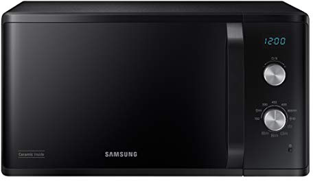 Samsung MG23K3614AK - Forno a microonde con grill, capacità di cottura da 23 litri, 800 W, Nero (Ricondizionato)