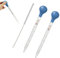 Pipetas de Cristal de 10 ml, Cuentagotas de Pipeta Graduado, Goteros Líquidos Pipeta, 2Pcs Vidrio Pipeta con Bombilla de Succión de Goma, Pipetas para Laboratorio, Farmacia, Perfume, Química