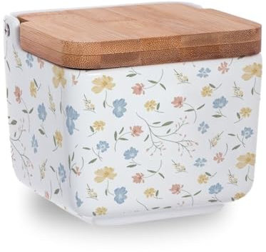 DAMDAM GO Saliera Cucina Bianco Minimalista in Ceramica (Saliera)