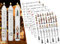 Sugeru 6 PCS Kerzentattoos Weihnachten (200+ Muster) - DIN A5,Wassertransferdruck | DIY asserschiebefolie Kerzenfolie | Kerzenaufkleber Weihnachts Sticker | Deko,Ostern,Adventskerze (Adventstag II)