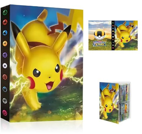 Porte Carte, Album de Cartes, 4 Poche Classeur Carte pour Cartes, Livre Rangement Carte Carnet, 30 Pages Capacité de 240 Carte