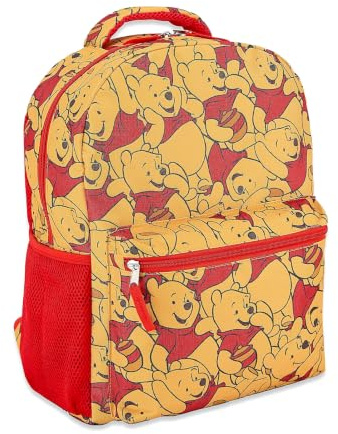 Disney Classic Allover Bookbag Backpack - Mickey Minnie Mouse Lilo and Stitch Tinker bell Allover School Bag for Kids, Adults