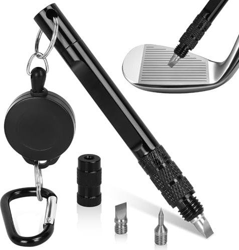 HUIJUTCHEN Golf Accessories Golf Club Cleaner Brush with Water Spray Bottle Golf Groove Cleaner Microfiber for Golf Bags with Retractable Clip Golf Towel Kit Golf Present For Men (3-in-1)