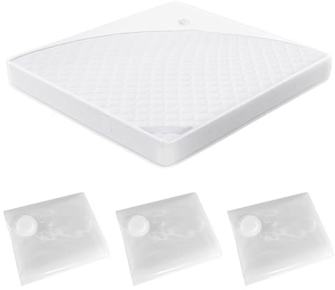 Extra Large Vacuum Storage Bags, 3 Pack Mattress Vacuum Bags for Moving and Returns, 100x220cm Reusable Protective Mattress Cover for Compression, Storage and Transport