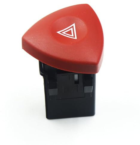 Interruptor Luz Advertencia Peligro, Intermitente Coche, Advertencia Botón, Botón de Advertencia para Espace MK4 Laguna MK2 Trafic Vel Vivaro 8200442724