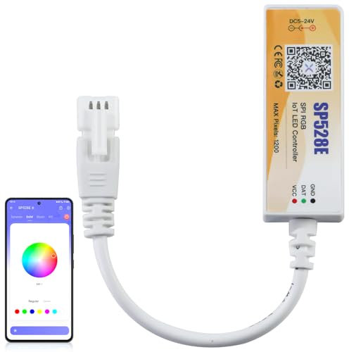 SP528E Bluetooth WS2812B WS2811, controller vocale, Alexa/Google Home, controllo Smart Phone APP per strisce LED RGB indirizzabili
