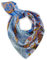 CODELLO Premium Seidentuch mit Blumenmuster Farbe blau