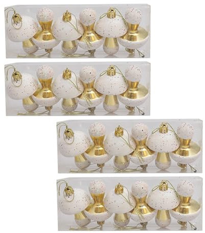 YiQinzcxg Delikate Bemalte Pilz Weihnachtsbaum Schmücken Stilvolle Hänge Für Saisonale Dekorsbegeisterte Und Sammler