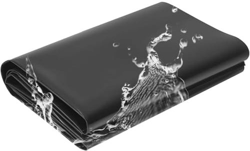 Revestimiento impermeable para estanques de peces koi de caucho HDPE de 1 x 6 m, 2 x 4 m, 3 x 5 m, 4 x 8 m, 5 x 5 m, membrana flexible para jardines acuáticos al aire libre y piscinas(10x12m)