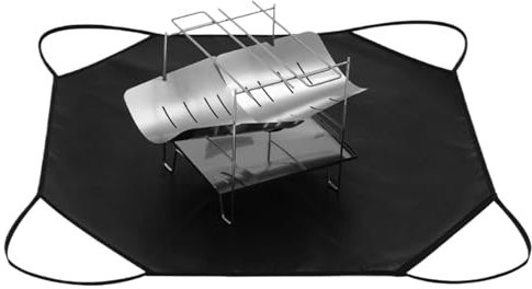 Holdes Fieltro de carbono - Esterilla de soldadura portátil ignífuga | Equipo de protección para grifo exterior estufa barbacoa horno cocina exterior
