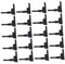 BRIGHTFUFU 20Pcs Shaped Silicone Case Fan Mounting Screws for CPU Cooler Vibration Dampening Design Easy Installation Compatible with Computer Chassis