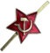 Russian USSR Soviet Red Army Star Hat Pin Cap Badge Kokarda* Sm.star by Military badge