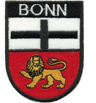 AUFNÄHER Applikation Patches - Wappen BONN - 06110 Gr. ca. 6,5 x 8,5 cm