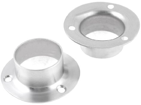 sourcing map 2 Stück 50 mm x 15 mm Edelstahl Kleidung Lever Sockel Rohr Weld Neck Flansch de