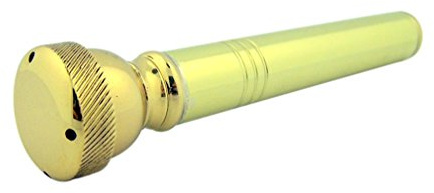 High Polished Brass Aspergillum with Case, Travel Pocket Holy Water Sprinkler, 4 2/3 Inches