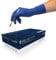 Unigloves ProTect Disposable Long Cuff Blue Latex Powder Free Gloves (Large)