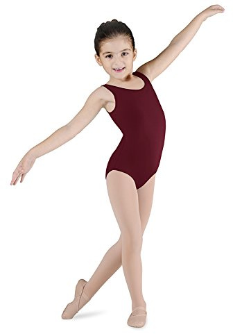 Bloch Dance Girls Dynamic Microlux Tank Leotard, Burgundy, 8-10