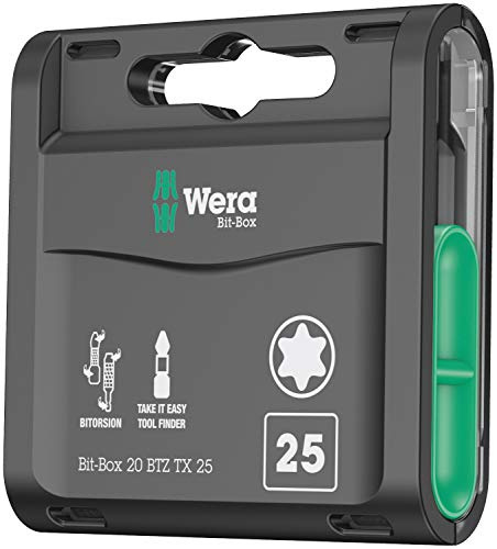 Wera 05057771001 Bit-Sortiment, Bit-Box 20 BTZ TX 20, 20-teilig