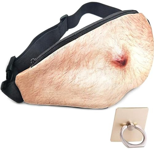 Dad Bag Bauchtasche Geschenke - 3D Herren Bierbauch Gürtelsäcke, weißer Elefant Geschenke Austausch wasserdichte Bauchtasche Unisex Lustige Gag Geschenke für Vatertag, Weihnachten