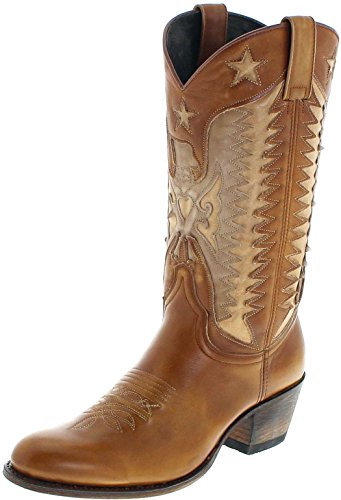 Sendra Boots 14144 023 Lavado Beige Lederstiefel für Damen Braun, Groesse:36
