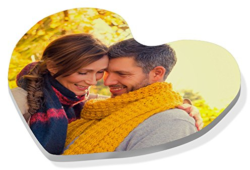 Personalisierter Plastik Magnet mit Ihrem Foto, Bild oder Text. EIN einzigartiges, originelles Mehrere Modelle. Herz Form