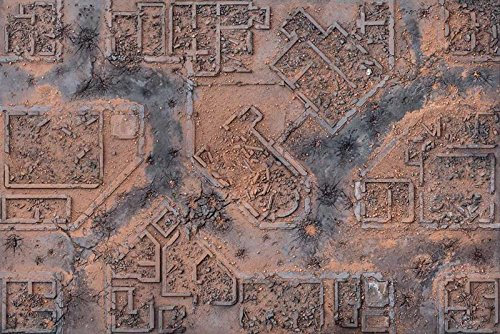 Desert Warzone City 6x4 Gaming Mat