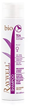 Raywell Tea Hair Loss Prevention Shampoo, 250 ml – Shampoo gegen Haarausfall, stärkt das Haar, fördert gesundes Haarwachstum, für alle Haartypen, revitalisierende Haarpflege, Friseurqualität