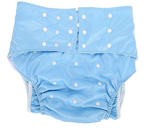 Waschbar Erwachsene Windel, Wiederverwendbare Windelhosen gegen Inkontinenz für Erwachsene, Dual Opening Pocket verstellbar leakfree, für ältere Menschen und behinderte Pflege(#2)
