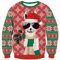 Goodstoworld Ugly Christmas Sweater Herren Weihnachts Hoodie Damen Weihnachtspullover Rot Alpaka Strickpullover Unisex Weihnachtspulli Pullover Neuheit Jumper Strick Pullover M