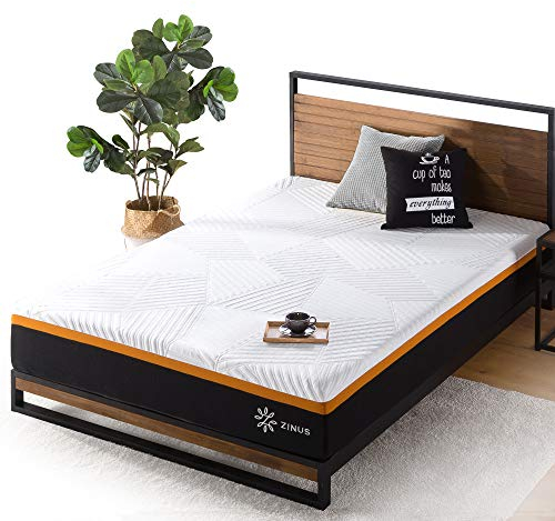 Zinus Hybrid Spring Mattress, Coile/Foam/Fabric, 180 x 200 x 25,5 cm