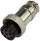Aerzetix - C43837 - Connettore per microfono GX16-8p - spina femmina diritta a 8 pin - saldatura - per cavo