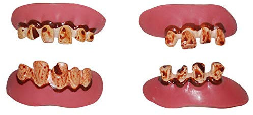 Lot de 3 - Dentier 2pcs Dents pourries Mix II