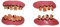 Lot de 3 - Dentier 2pcs Dents pourries Mix II