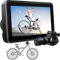 FEISIKE Handlebar Bike Mirror, Bicycle Rear View Camera with 4.3'' HD Night Vision Function, 145° Wide Angle View, Adjustable Rotatable Bracket, Compatible with Bicycle, Mountain, Road Bike