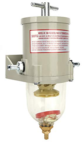 Aramox 500FG Filtre filtre à gasoil, ensemble de séparateur d'eau de voiture de filtre à carburant de moteur avec le joint
