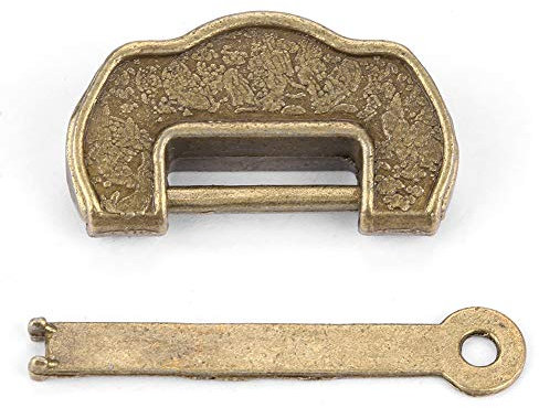 SORA Cadenas Vintage, Cadenas rétro, Serrure Antique, Style Chinois pour Accessoires de Meubles de matériel de Meubles(Small)
