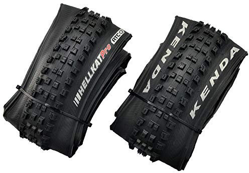 KENDA K1201 HELLKAT Pro 29x2.4 120TPI Folding Dual Tread ATC Tire, Black, 2 Tire, KD2210