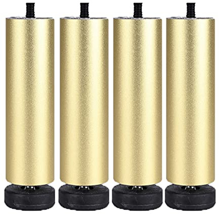 KOOEIN Sofabeine,4X Möbelfüße,DIY Ersatzbeine,metallfüße Für Schränke,39 Größen,verstellbare Beine,m8,anpassbar,Gold-20cm/8in