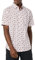 Amazon Essentials Chemise en Popeline Extensible à Manches Courtes (Grandes Tailles Disponibles) Homme, Rose Clair Imprimé Palmes, XL
