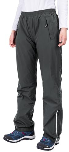 33,000ft Women's Waterproof Trousers Lightweight Rain Overtrousers Ladies Mesh Lined Windproof Rain Pants for Outdoor Golf Fishing Hiking Rainwear