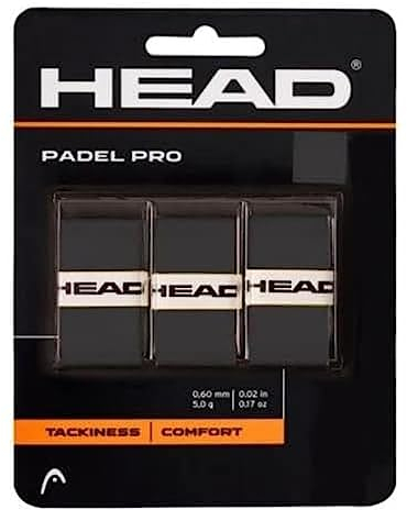 HEAD Unisex-Adult Padel Pro Griffband, Schwarz, One Size