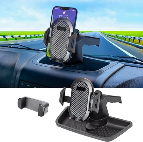 Neepiar Handyhalterung kompatibel mit 2011–2018 Jeep Wrangler JK JKU Dash Multi-Mount Telefon-Kit mit Aufbewahrungsbox Innenzubehör