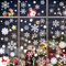 Flocons de Neige Noël Autocollants Fenetre, 230Pcs Stickers Noël Fenêtre, Deco Vitres Noel DIY Fenêtres Stickers Réutilisable Autocollant de fenêtre DéCorations pour Maison Verre