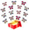TSHAOUN 15 Stück Magische Schmetterling Spielzeug Magic Flying Butterfly Card Wind up Butterfly Toy, Fliegender Schmetterling Karte Überraschung Geschenk für Geburtstag, Hochzeit (Zufällige Farbe)