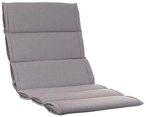 KETTtex EXKLUSIV Auflage Mittellehner Anthrazit-Grau I Gartenstuhl Polster 109x50x3cm I KTH1 Sitzauflage weich & robust I Stuhlauflage UV-beständig I wasserabweisendes Sitzkissen I Dessin 2328