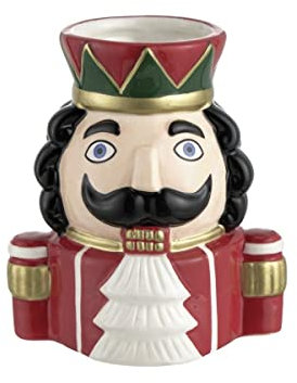 MONTEMAGGI Vaso Schiaccianoci Natalizio con giacca rossa 11,5(H) cm